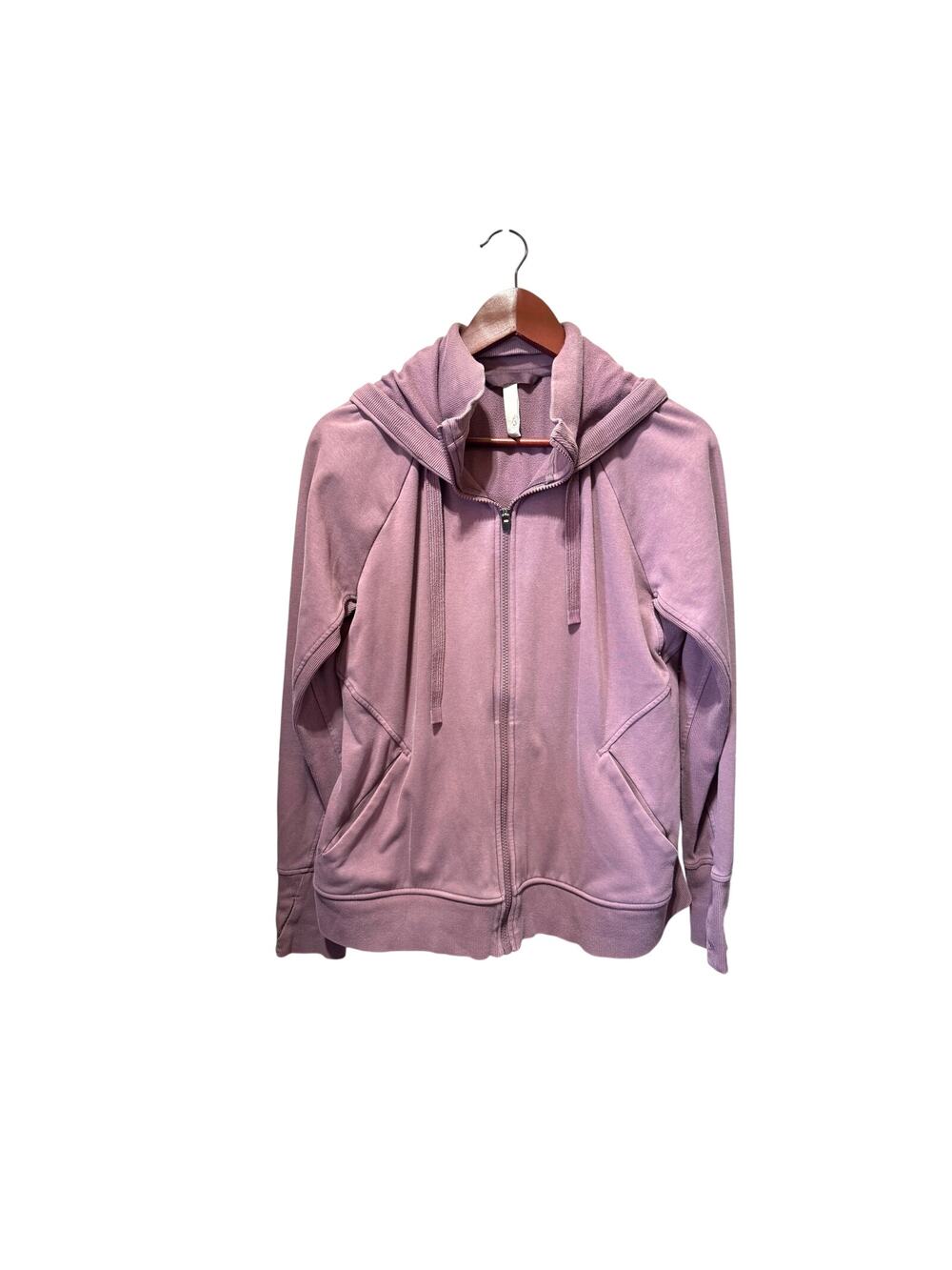 Athleta Triumph Zip Front Hoodie with Thumbholes Size L